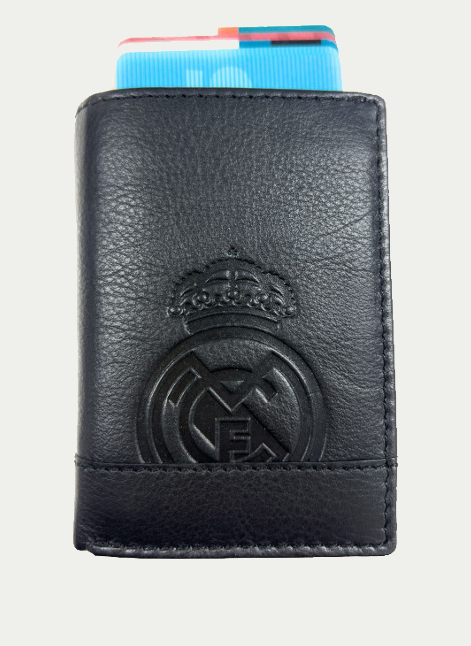 LUGUPELL ® Real Madrid Estadio. Tarjetero Automático con RFID Metálico 10 x 7