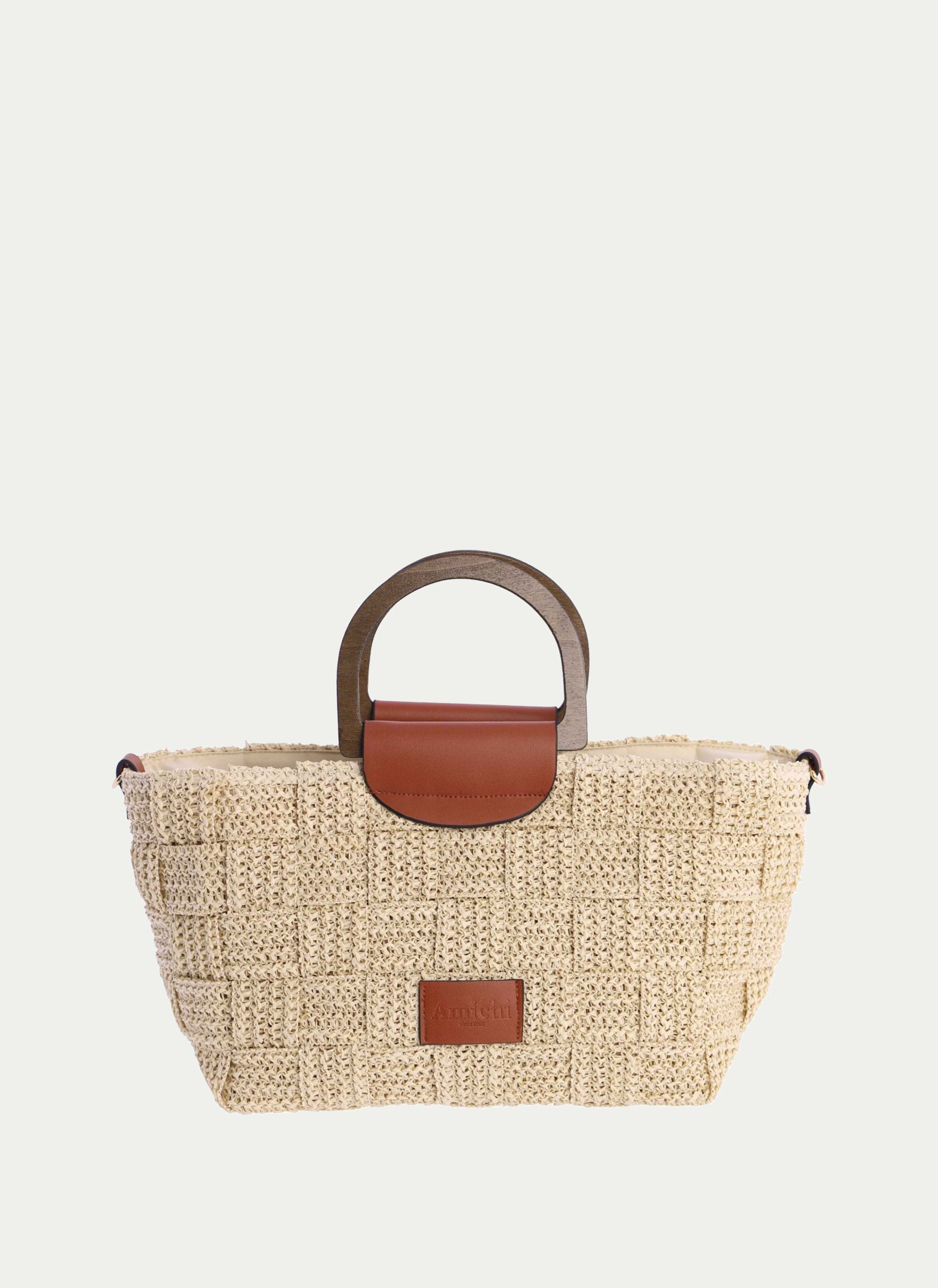amichi ® B.Mano Rafia Asa madera