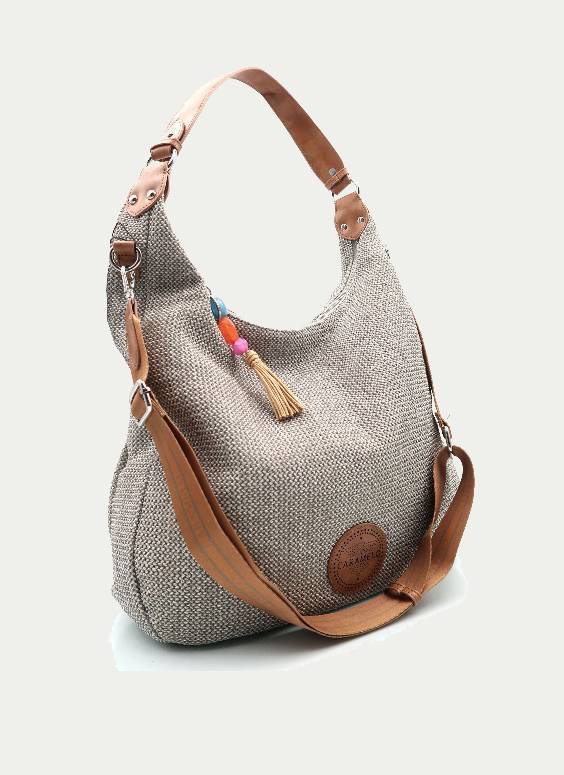 CARAMELO ® NAZARET. B.Hobo Grande Rafia Tirador