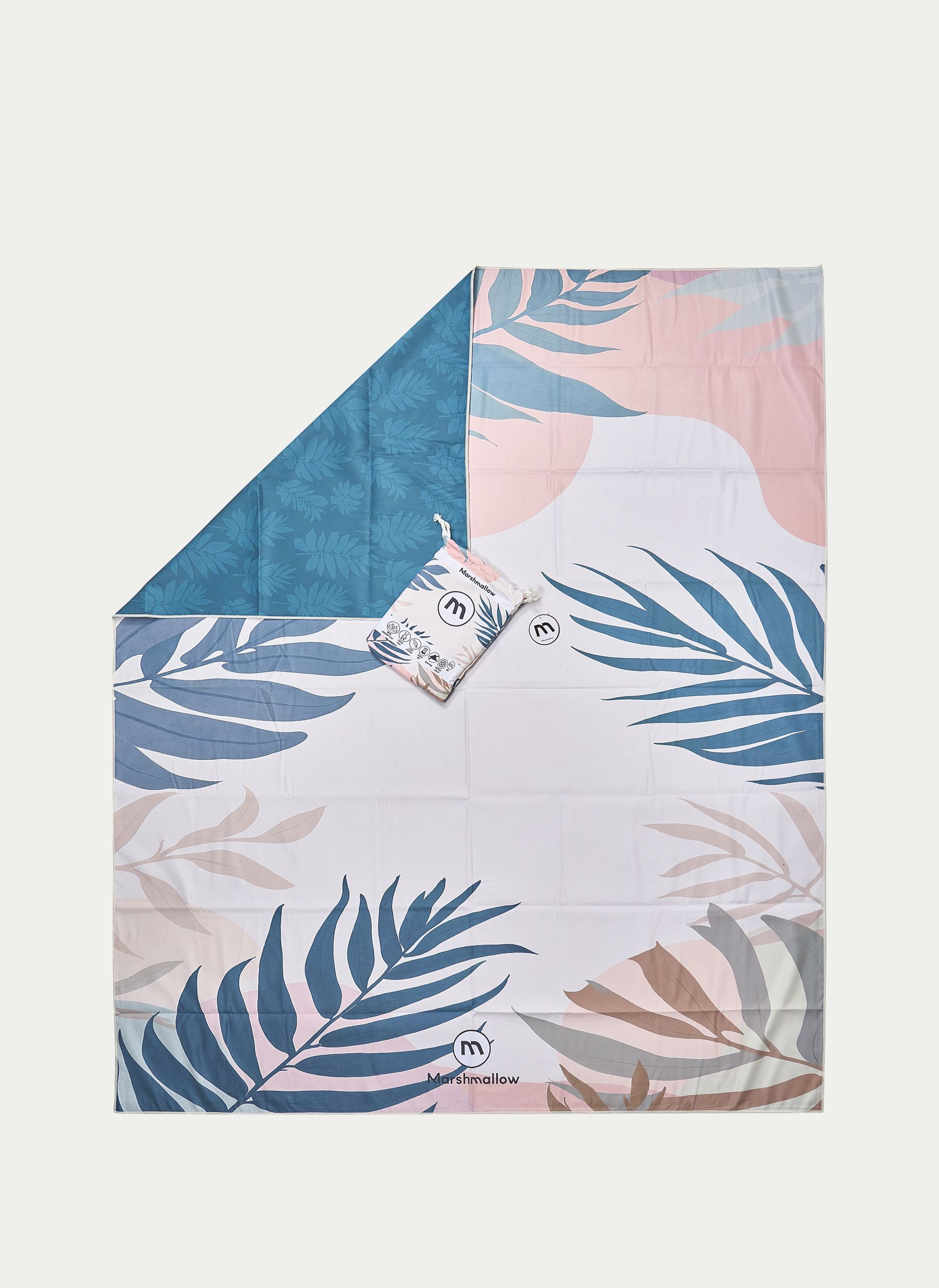 MARSHMALLOW ® Toalla MF XXL. Hojas Pastel