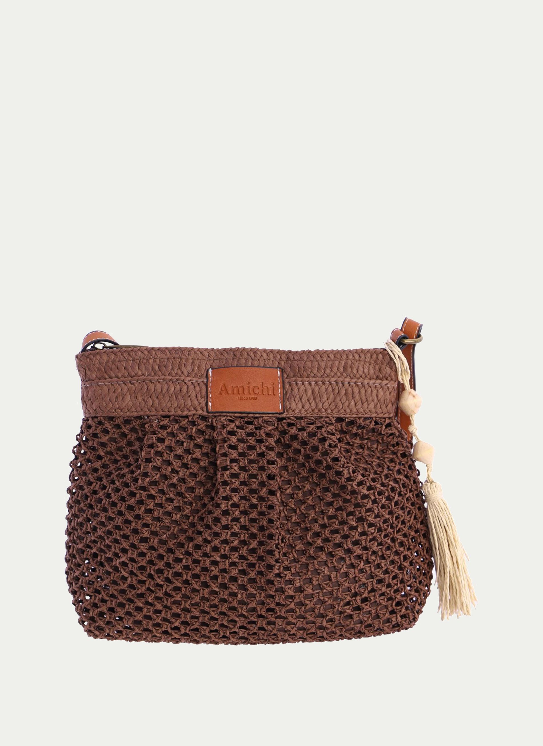 amichi ® Bandolera Rafia Borla