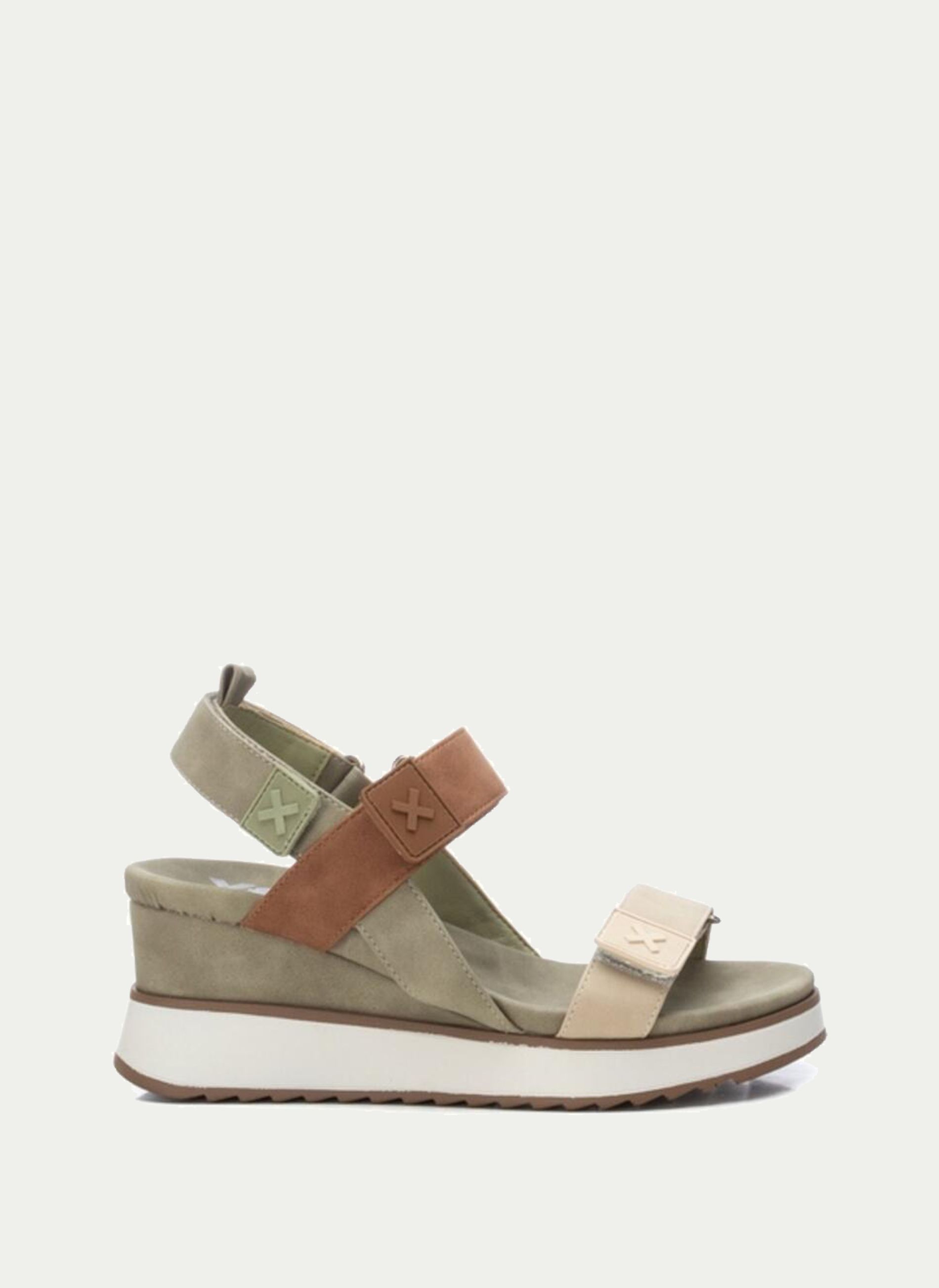 Xti ® Sandalia Pala Velcro Combi Cuña Media