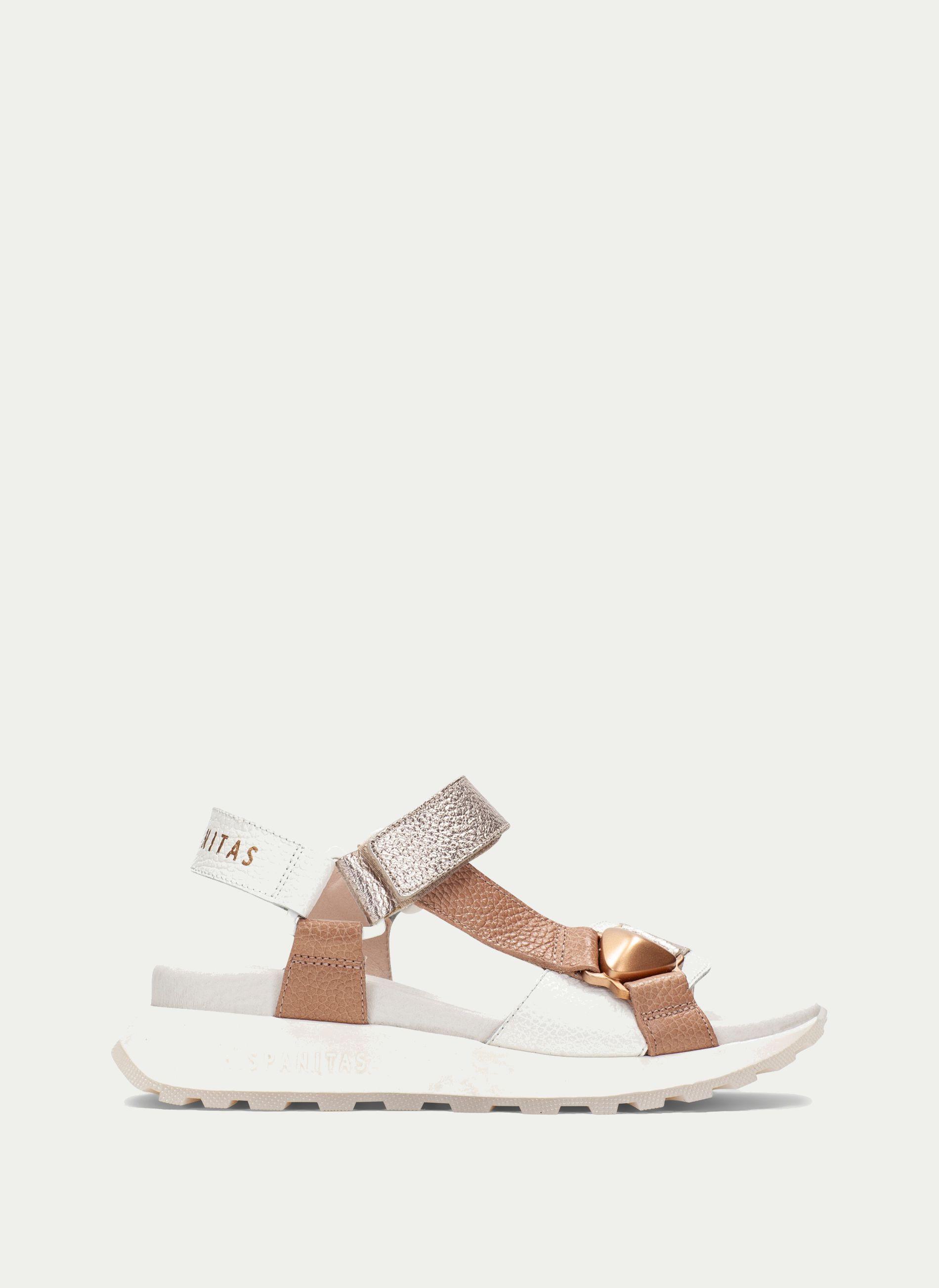 HISPANITAS ® Sandalia Panama Combi Ambar