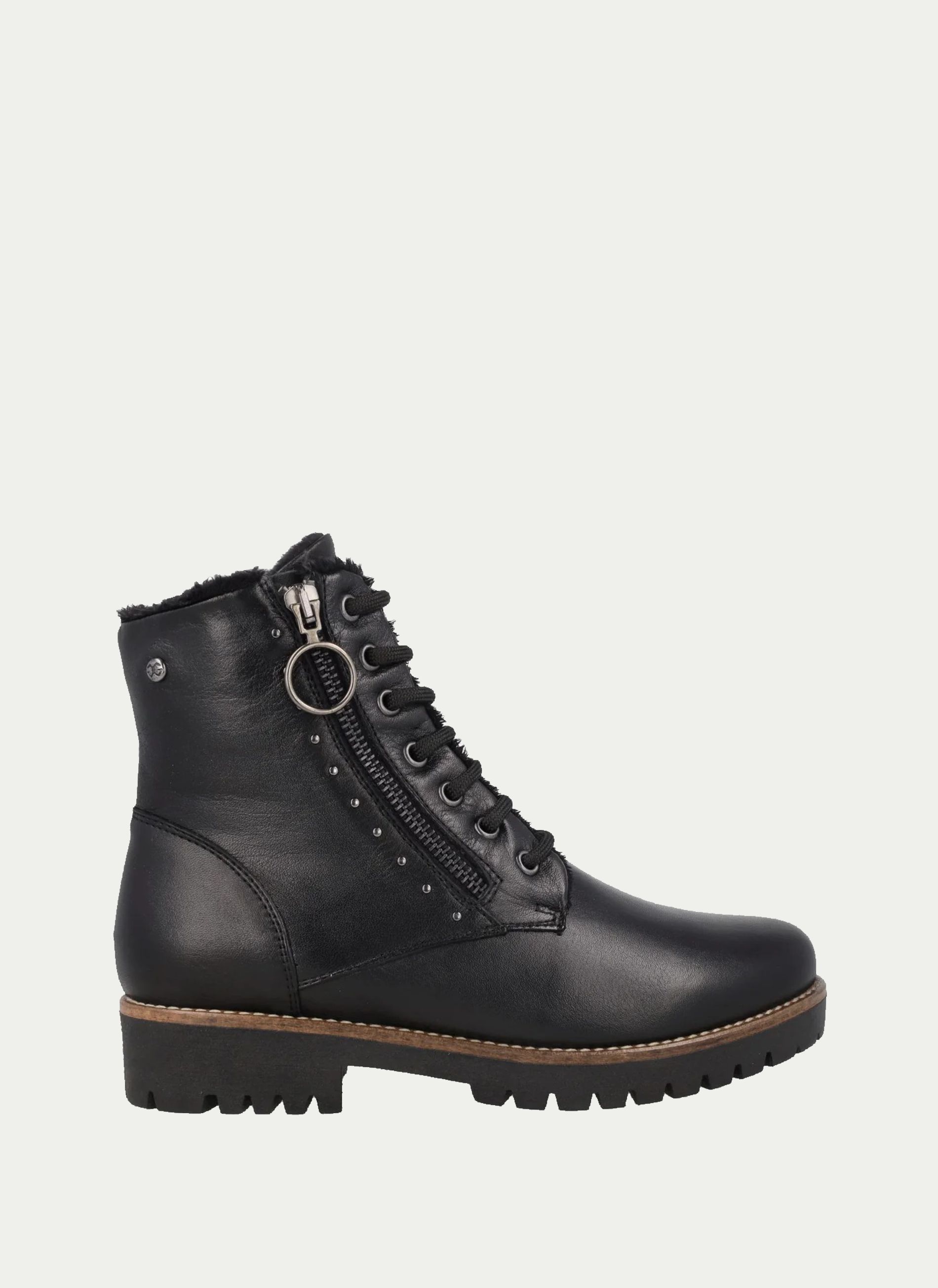 GIORDA ® Botin Militar Cremallera Lateral H-23