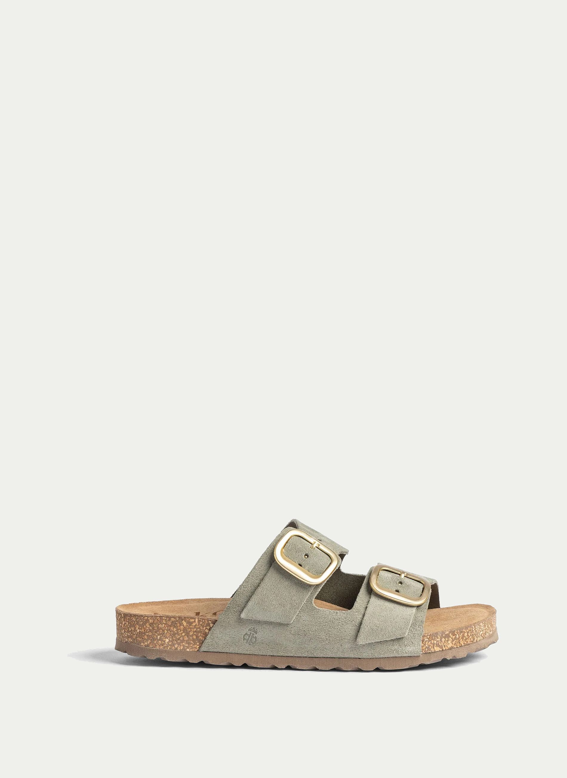 YOKONO ® JERBA-700. Zueco 2-Hebillas Serraje