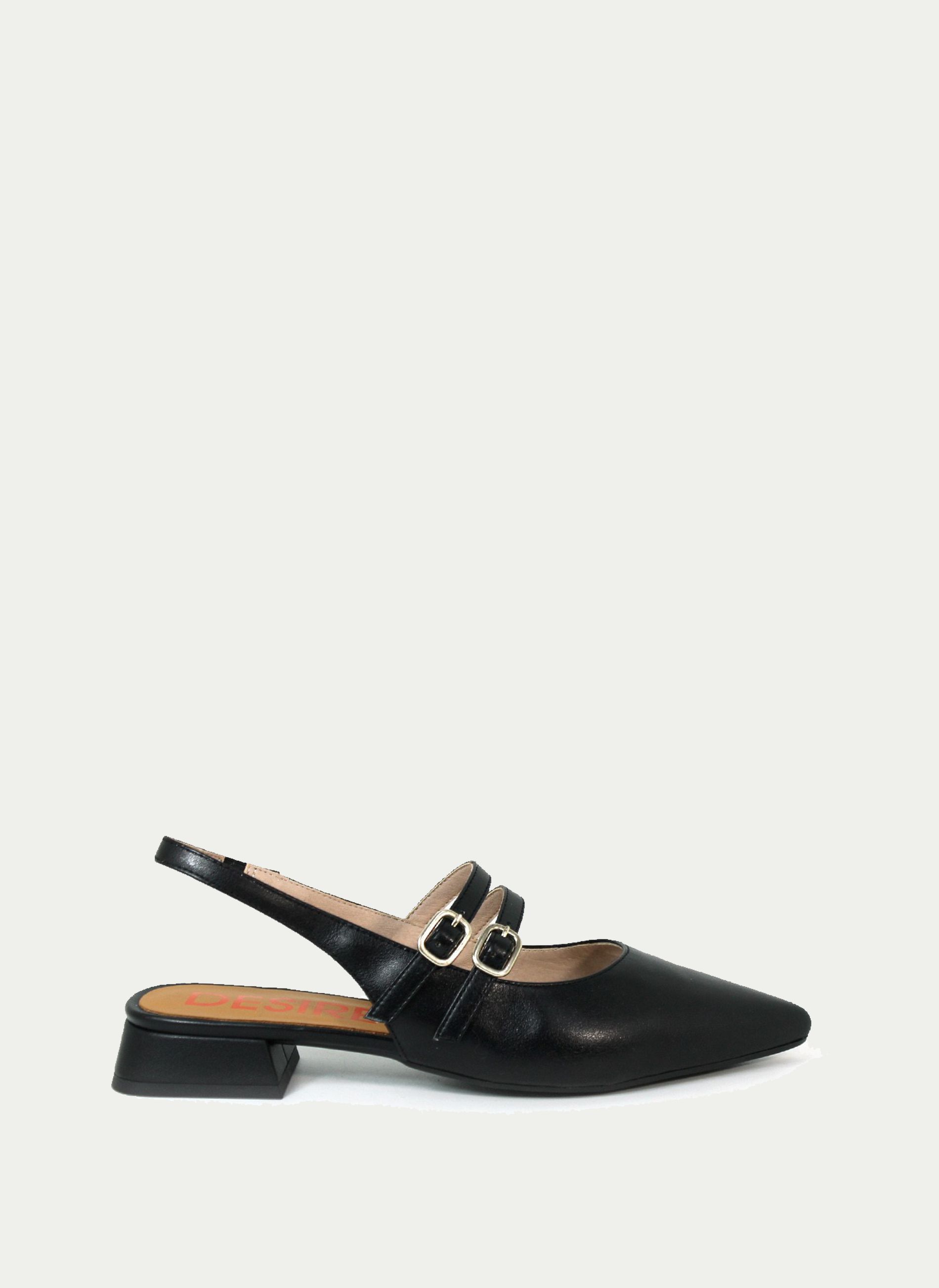 DESIREÈ ® Zapato Abierto Atras 2-Tiras Tacón Bajo