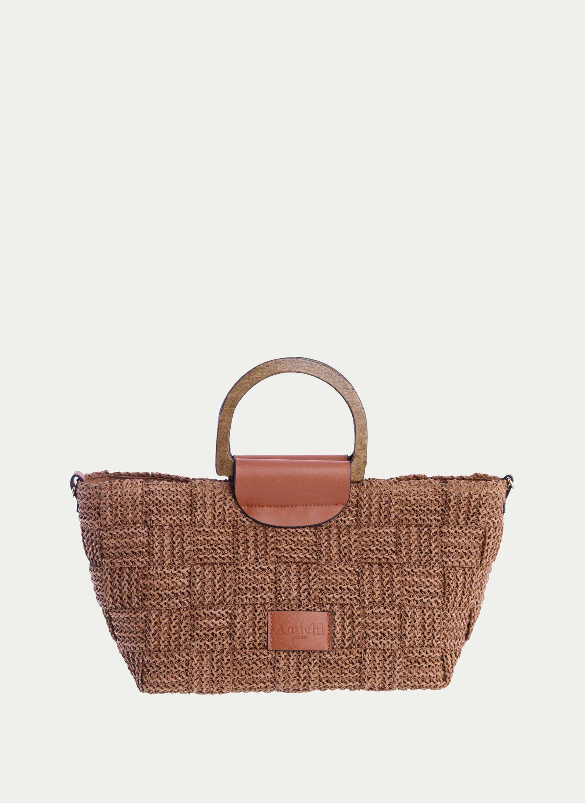 amichi ® B.Mano Rafia Asa madera