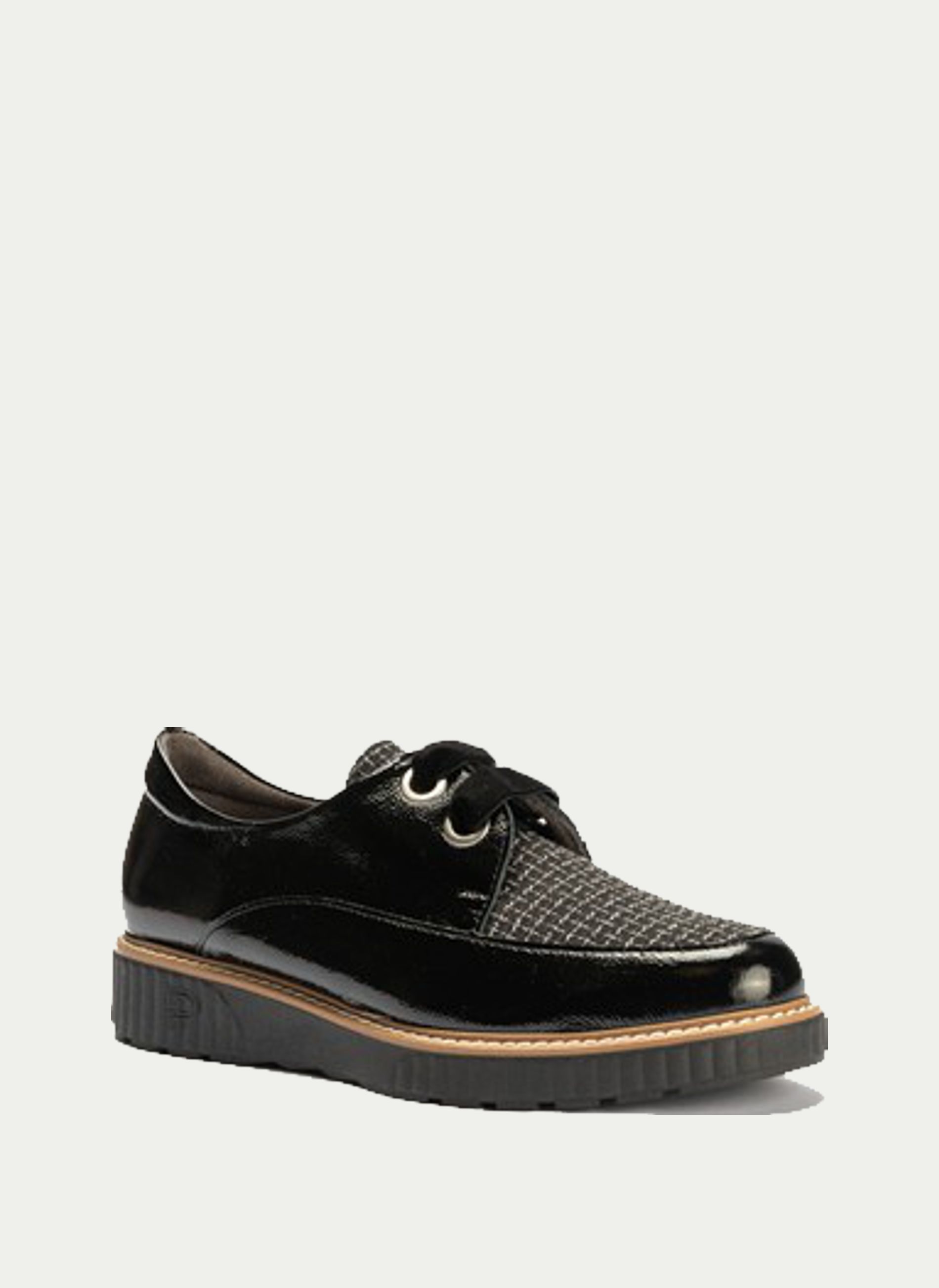 PITILLOS ® Blucher Charol Combinado Tejido Boogie Bajo