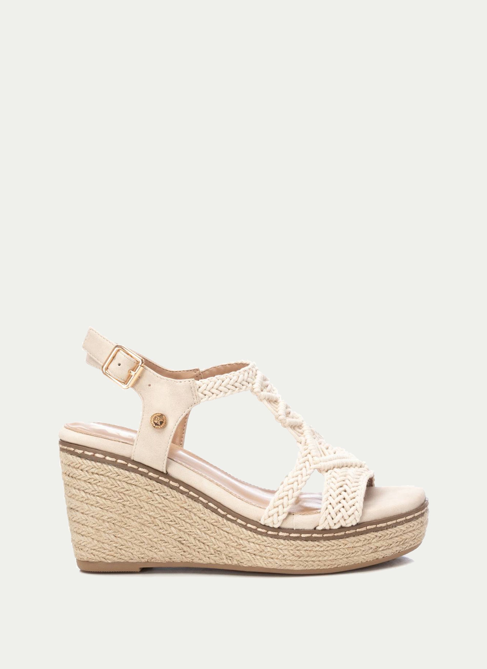 Xti ® Sandalia Macramé Yute Alta