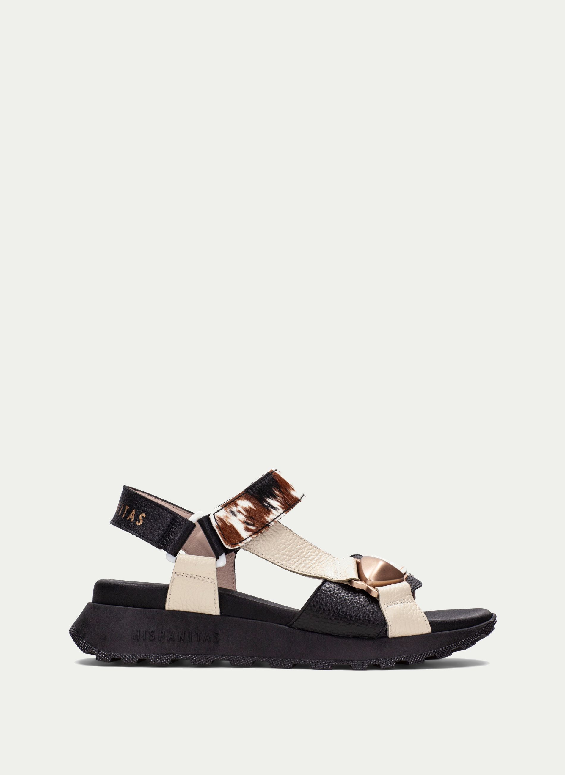 HISPANITAS ® Sandalia Panama Combi Ambar
