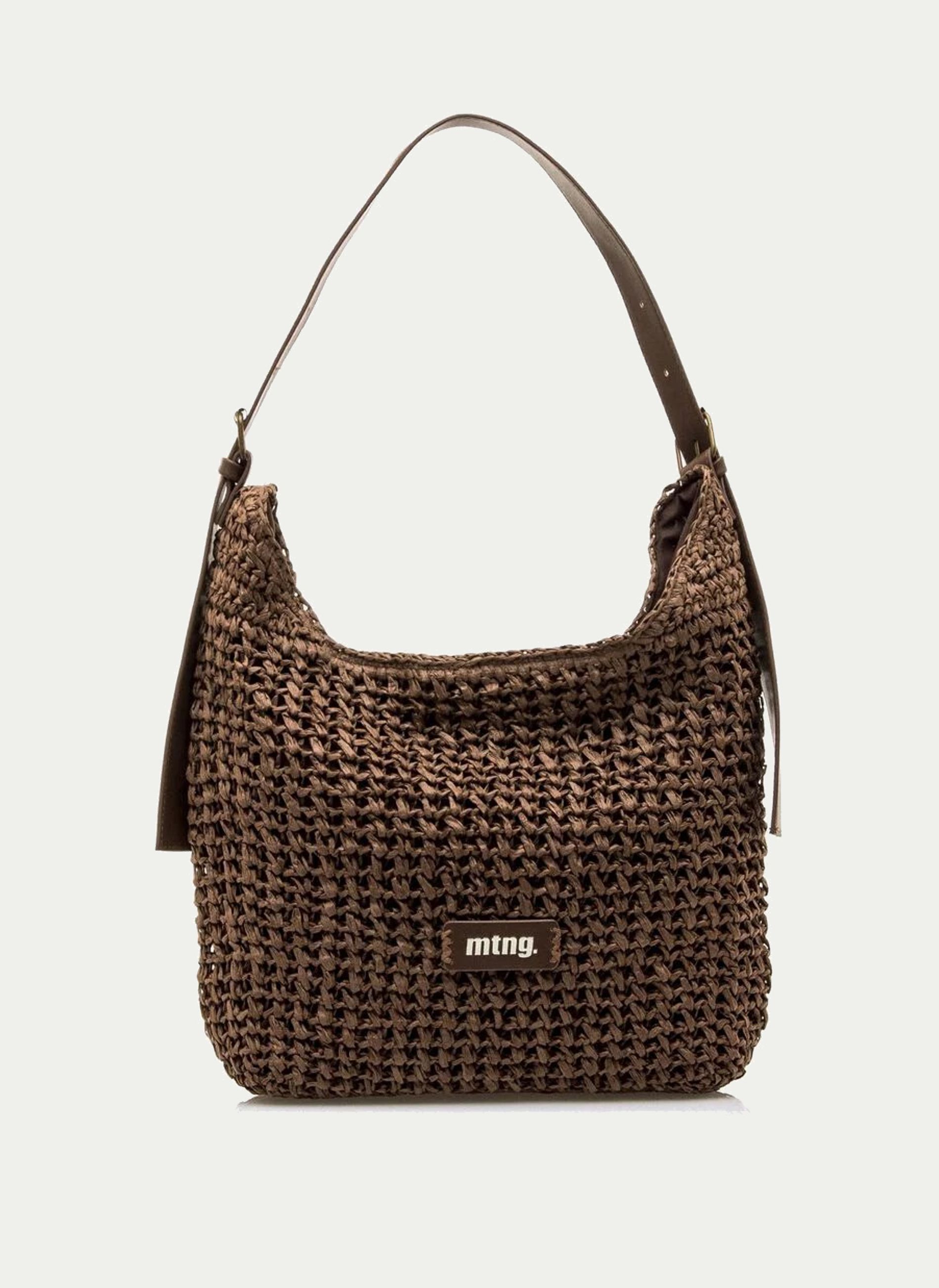 mtng ® HORA. Bolso Hobo Rafia