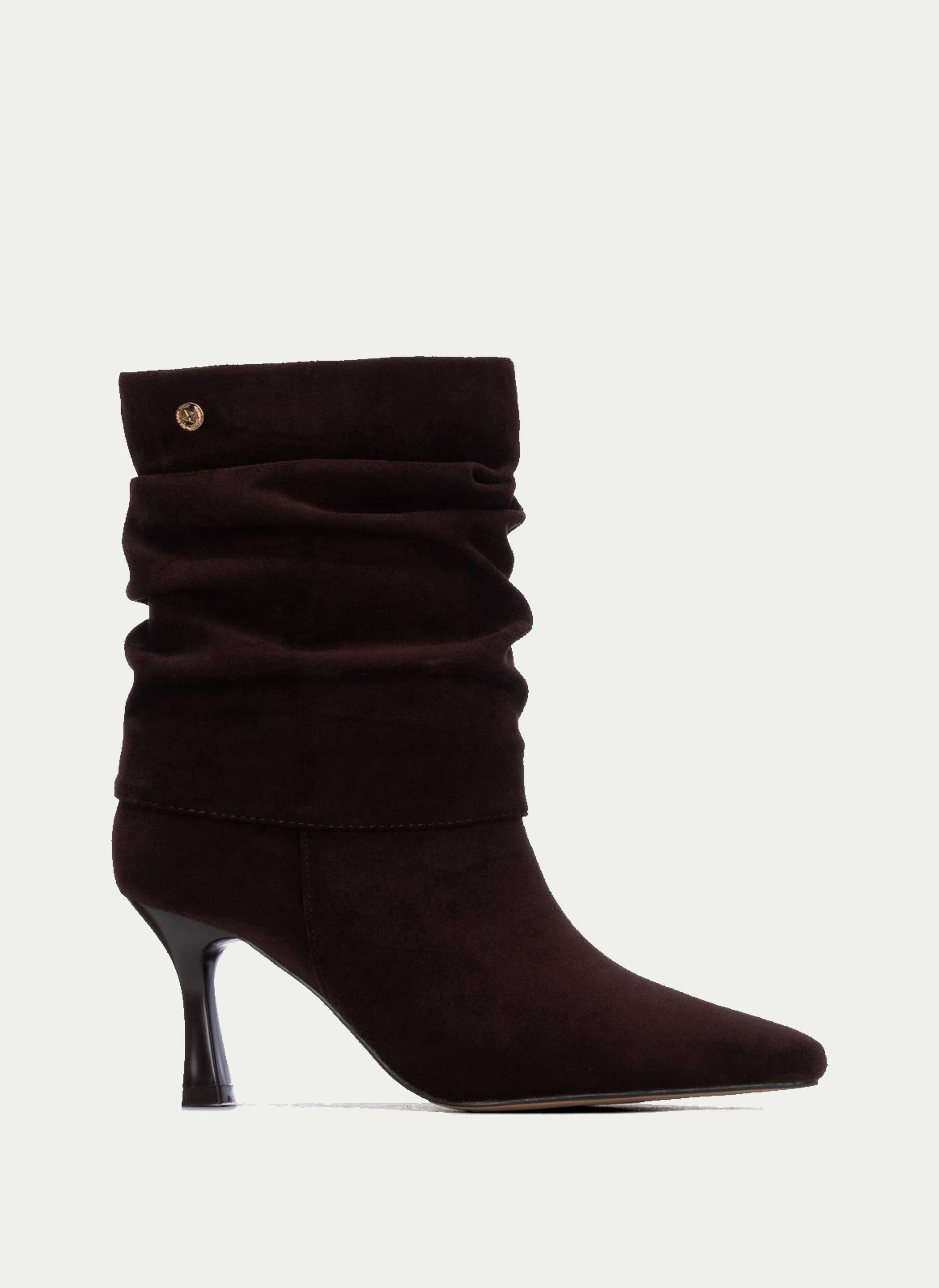 Xti ® Botin Caña Vuelta Fruncida Tacón Alto
