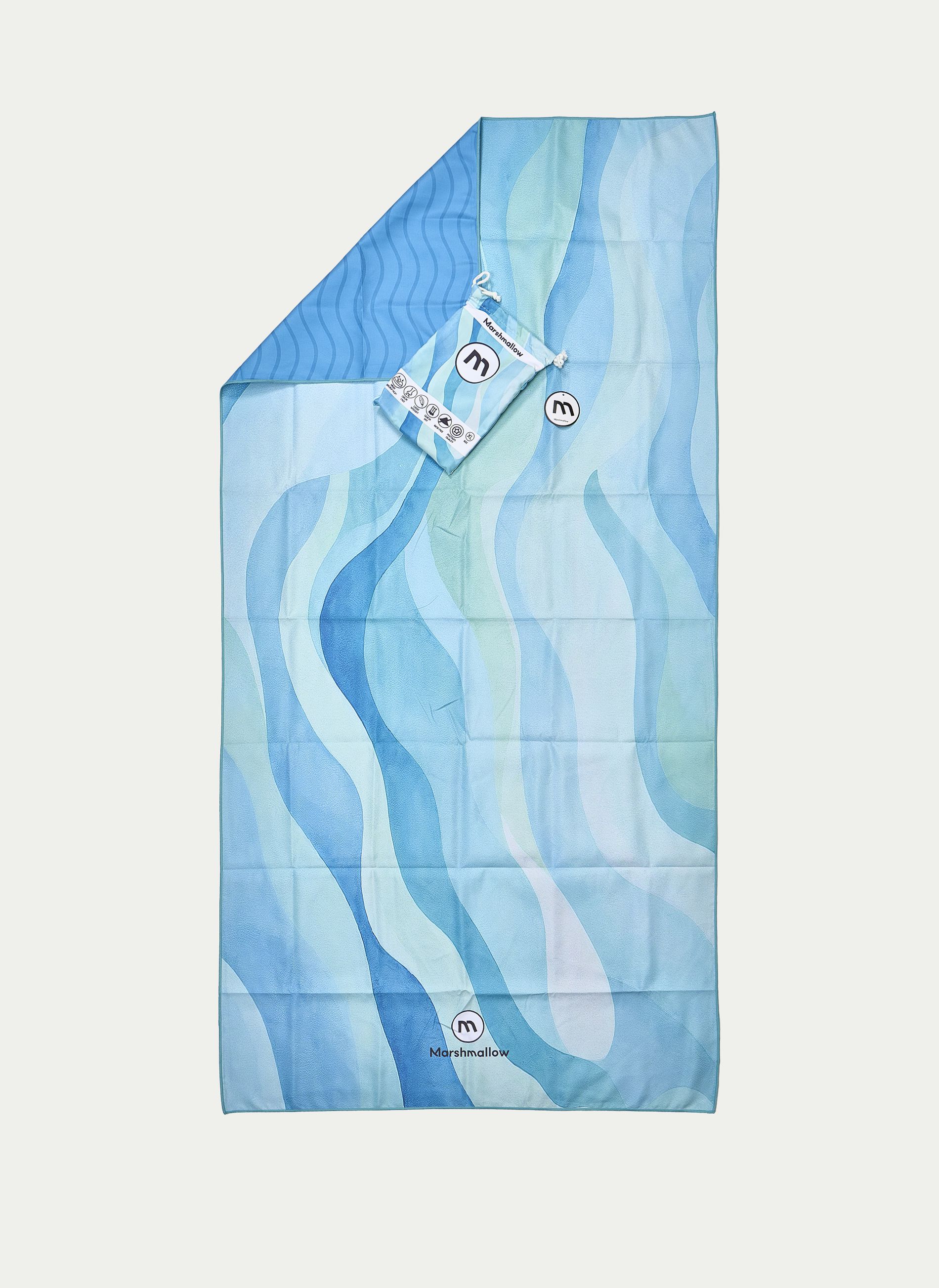 MARSHMALLOW ® Toalla MF  XL. Ondas Azules