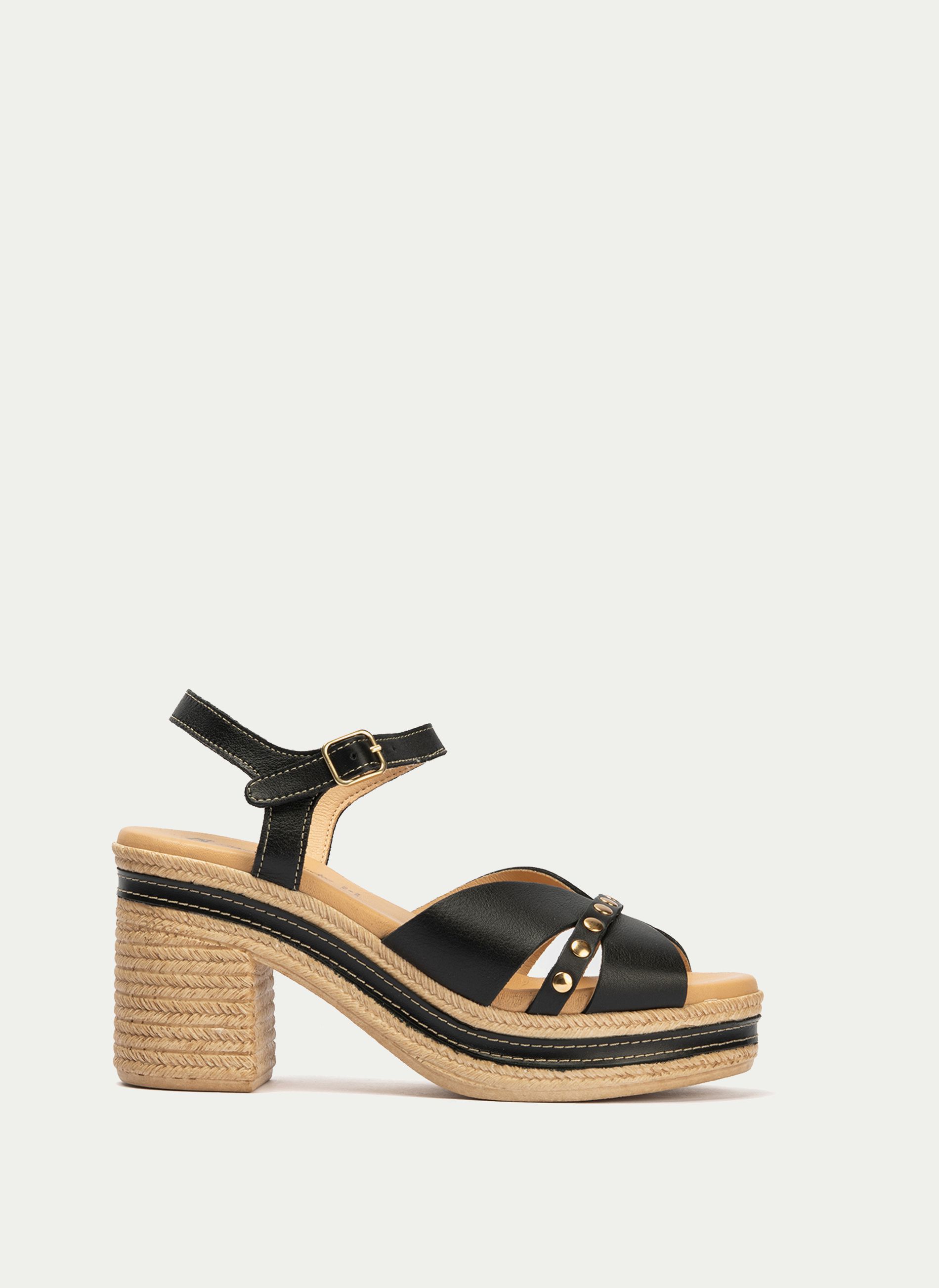 PITILLOS ® Sandalia Remaches Tacon Yute