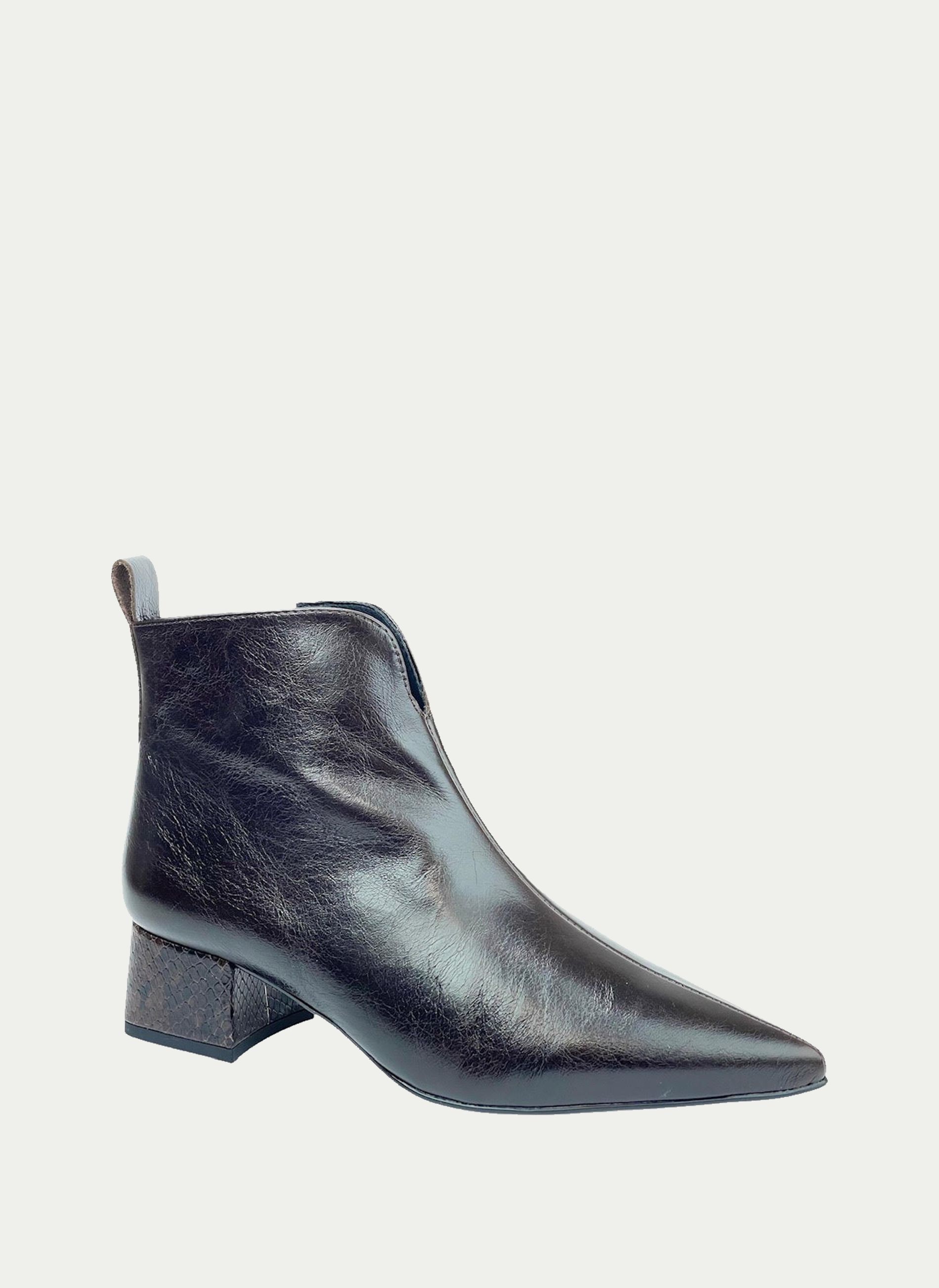 DESIREÉ ® Botin Rabat Cremallera Tacón Medio