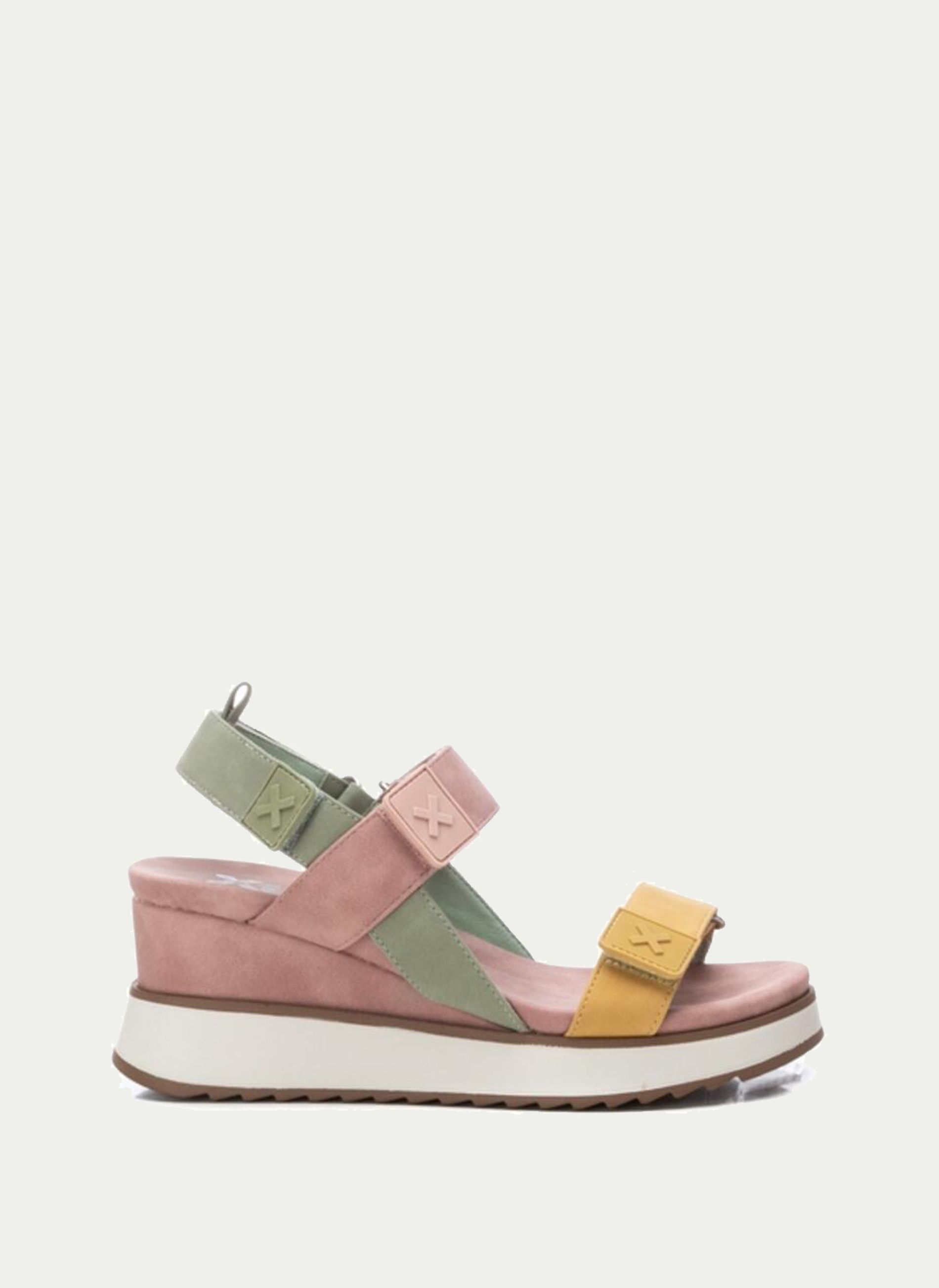 Xti ® Sandalia Pala Velcro Combi Cuña Media