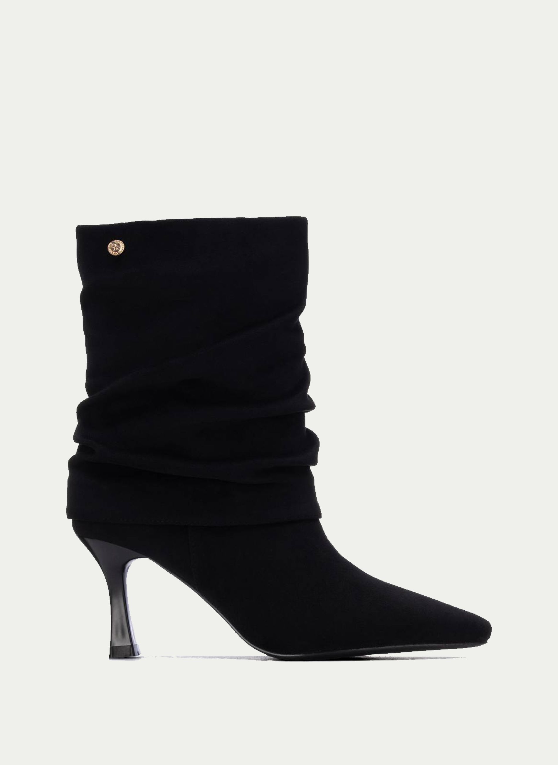Xti ® Botin Caña Vuelta Fruncida Tacón Alto