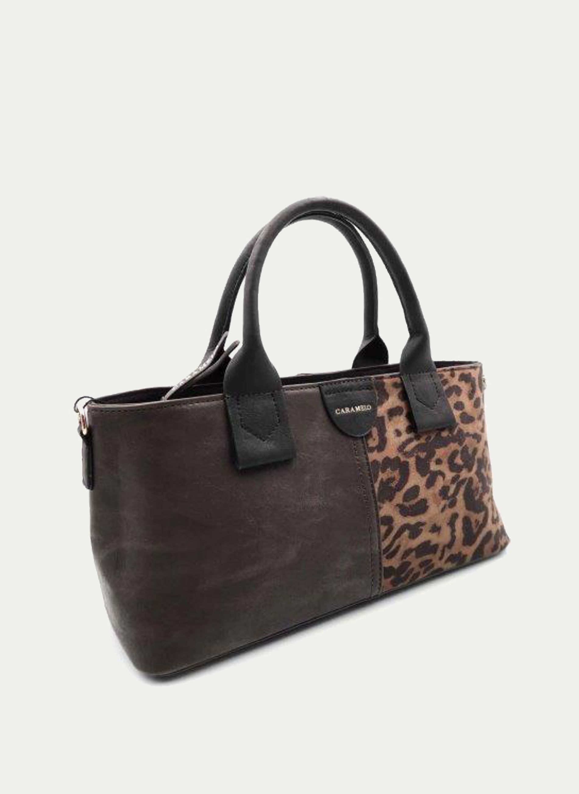 CARAMELO ® Bolso Mano Baguette Animal Print 32 x 12 x 16